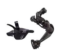 Chatonshen Deragliatore Posteriore per Bicicletta E Set di Leve, Riparazione di Cambi Posteriori per Bici da Strada di Montagna, Cambio a Pollice Destro, Extra Lungo