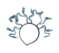 Chatonshen Fascia per Capelli con Serpente Medusa, Accessorio per Cosplay per Adulti, Bambini E Ragazze - Design Creativo, Realizzata in Materiale Leggero, Verde Scuro