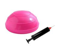 Chatonshen Half Balance Ball Gonfiabile Allenamento Palla Pilates Emisfero Supporto Piede Pompa PVC Inclusa Superficie Antiscivolo Adatto per Esercizi Corpo Inte, Rosa Rossa