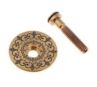 Chatonshen Headset Top cap M6 Copertura Vite Superiore Testa Manubrio Kit Copri Manubrio Bicicletta Impermeabile in Lega di Titanio Leggero Adatto per Biciclette, Dorato -Totem
