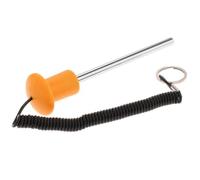 Chatonshen Perno, Prolunga per Bilanciere da Palestra, Corda per Bilanciere, Materiale Resistente in Acciaio Inossidabile, Regolazione Facile E Sicura, Arancione 10x105mm