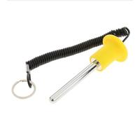 Chatonshen Perno, Prolunga per Bilanciere da Palestra, Corda per Bilanciere, Materiale Resistente in Acciaio Inossidabile, Regolazione Facile E Sicura, Giallo 10x60mm