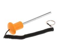 Chatonshen Perno, Prolunga per Bilanciere da Palestra, Corda per Bilanciere, Materiale Resistente in Acciaio Inossidabile, Regolazione Facile E Sicura, Arancione 8x125mm