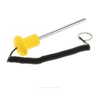 Chatonshen Perno, Prolunga per Bilanciere da Palestra, Corda per Bilanciere, Materiale Resistente in Acciaio Inossidabile, Regolazione Facile E Sicura, Giallo 8x100mm