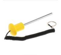 Chatonshen Perno, Prolunga per Bilanciere da Palestra, Corda per Bilanciere, Materiale Resistente in Acciaio Inossidabile, Regolazione Facile E Sicura, Giallo 10x105mm