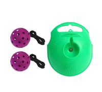 Chatonshen Pickleball Solo Training Baseboard Player Self Study Strumento di Allenamento con E Corda per Sport Indoor per Adulti, Palla Viola