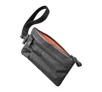 Chatonshen Pochette con Cerniera Bustina Multitasche Portafoglio Sottile Organizzatore Compatto Custodia in Nylon Resistente Adatto per Viaggi E Attività All'ape, Nero