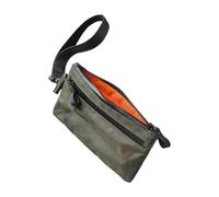 Chatonshen Pochette con Cerniera Bustina Multitasche Portafoglio Sottile Organizzatore Compatto Custodia in Nylon Resistente Adatto per Viaggi E Attività All'ape, Verde