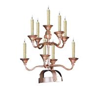 Chatonshen Portacandele per danza del ventre con 9 candele artificiali, elegante design tradizionale, copricapo rimovibile e accessorio per danza, candela a goccia