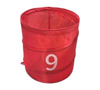 Chatonshen Secchiello da Golf Pieghevole E Portatile per Adulti E Bambini, Ideale per Feste, Realizzato in Tessuto Oxford, Perfetto per Giardino, Spiaggia, Rosso