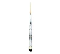 Chatonshen Stecca da Biliardo da 57 Pollici, Accessori Semi-separabili, Leggera E Portatile, Professionale, Ideale per Tavoli da Biliardo in Legno E per Principi, Bianco e Blu