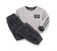 Chatonshen Tenuta da Notte per Uomo in Morbido con Design Pratico E Cuciture Resistenti per Uso Quotidiano Adatto per Regalare a E Padre Durante le Feste Invernali, #802, Grigio, 3XL