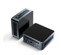 chatreey Mini PC AMD Ryzen 5 5625U (6C/12T, 4,3 GHz max), 16 GB DDR4 RAM 512 GB PCIe 3.0 SSD, supporto computer desktop 4K @ 60Hz 3-Screen Display/Win 11/WiFi 6/BT 5.0/LAN/Type-C 3.1/VESA