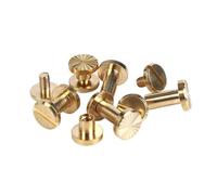 CHATROOM 10 pz Viti di Rilegatura in Ottone Chiodi Borchie Lunghe Rivetti for Album Fotografico Calendario da Tavolo Artigianale in Pelle Cintura di Fissaggio 8mm cap (Size : 7mm, Color : 10PCS_M3)