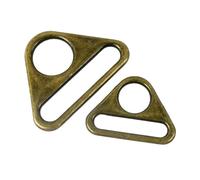 CHATROOM 50 PCS 20/25/32/38/50 Millimetri Fibbia in Metallo for La Borsa della Cinghia Anello Fibbie di Regolazione Catenacci Anti-Skid Gancio Accessori Fai da Te(Bronze,32mm)