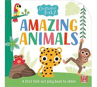 Amazing Animals: Fold-out tummy time book