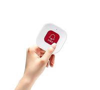 Chatthen Caregiver Pager Pulsante di chiamata SOS Allarme di chiamata infermiere, ristorante chiamata Pager, telecomando senza fili 433Mhz/1527 Codice di apprendimento 70m di portata del segnale