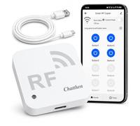 Chatthen RF Bridge WiFi 433MHz, Gateway RF Smart per Telecomandi a Codice Fisso, Controllo APP Tuya Smart Life, Compatibile con Luci, Tapparelle, Cancelli e Dispositivi RF