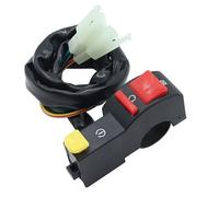 CHAURDH 7/8" 1 Pulsante di Avviamento Elettrico per Moto Interruttore di Arresto Interruttore di Spegnimento Interruttore di Spegnimento Interruttore di Accensione Interruttore luci ausiliarie