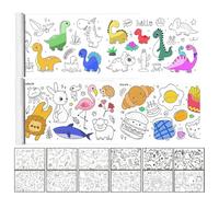 ChAusa 2 Pezzi Rotolos Colorare per Bambini, 30X300cm Rotolo Carta Disegno