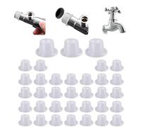 Chausa 35 Pezzi Guarnizione di Tenuta del Rubinetto G1/2" Guarnizioni Idrauliche O Ring Guarnizioni Oring in Gomma Rondelle per Rubinetti Silicone Adatta a Vari Impianti Idraulici (Trasparente)