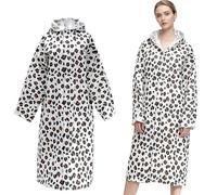 ChAusa Comodo e Funzionale Mantella Antipioggia, Poncho Antipioggia Donna, Impermeabile Poncho, Perfetto per Cambiarsi a Bordo Piscina, al Mare, per les Attività Sportive Tipo Surf, Kitesurf