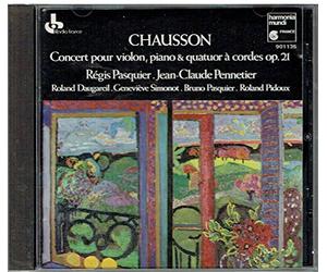 Chausson Ernest - Concerto X Vl, Pf E Quartetto D'arc