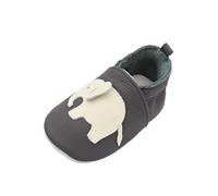 Chaussons Cuir Souple Bébé Antidérapant Chausson Fille Chausson Cuir Bébé Garcon 0 À 24 Mois Chaussures Bébé Pas Chaussures Bébé Filles Souples Cuir Suédé Dessin Anim Taglia 6 Scarpe Bambino, Grigio
