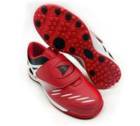 Chaussures de Football sans Lacets pour Garçon avec Plusieurs Crampons, Fermeture Auto-Agrippante pour Gazon Artificiel