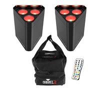 Chauvet DJ Freedom Wedge Quad Batteria Wireless LED Uplighter Bundle