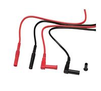 Chauvin Arnoux - Cavi di misura con connettore dritto e ad angolo retto da 4 mm, in PVC, 1,5 m
