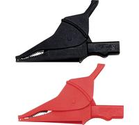 Chauvin Arnoux P01295457Z Kit morsetti a coccodrillo Rosso, Nero Campo di serra