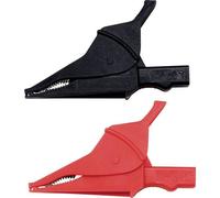Chauvin Arnoux P01295457Z Kit morsetti a coccodrillo Rosso, Nero Campo di serra