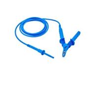 Chauvin Arnoux P01295520 - Cavo di prova HV, 15 kV, 3 m, con morsetto a coccodrillo, blu, 1 pezzo