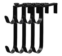 Chavisenty 4 ganci regolabili per pali da piscina, ganci per recinzioni, supporti per attrezzi da piscina, per pali telescopici, skimmer, reti, spazzole