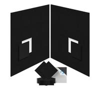 Chavisenty Confezione da 12 pannelli fonoassorbenti in schiuma, 30,5 x 30,5 x 1,0 cm, autoadesivi, per trattamento acustico, colore nero
