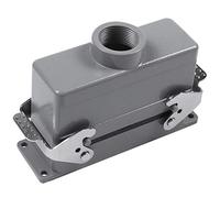 Chavisenty Connettori rettangolari H24B-He-024-1 per impieghi gravosi di alimentazione a 24 pin linea 16A 500 V Piedini a vite Aviation Spina, 139 x 43 x 72 mm
