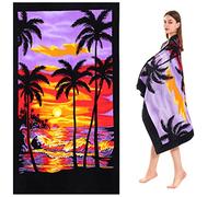 Chavish Telo mare extra large spesso, altamente assorbente, morbido telo da spiaggia in cotone, regalo di grandi dimensioni, ad asciugatura rapida, per donne e uomini, 178 x 102 cm