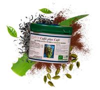 CHAY Coffee all’Aloe con Tè e Cardamomo - Caffè Arabica Bio, Tè Nero Ceylon, Cardamomo Indiano - Bevanda Gourmet Naturale con Aloe Code, Proprietà Drenanti e Sensoriali - 150g