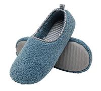 ChayChax Donna Pantofole da Casa Memory Foam Inverno Ciabatte Pantofola Interno Caldo Peluche Leggero Scarpe di Cotone,Blu,EU 42-43