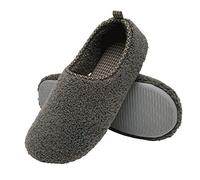 ChayChax Donna Pantofole da Casa Memory Foam Inverno Ciabatte Pantofola Interno Caldo Peluche Leggero Scarpe di Cotone,Grigio Scuro,EU 38-39