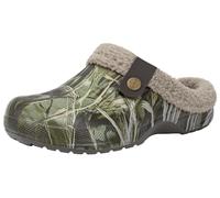 ChayChax Donna Uomo Invernali Zoccoli Sabot Imbottiti Calde Morbide Pantofole Casa Esterno in Comode Peluche Inverno Impermeabile Scarpe da Giardino, Khaki, 35/36 EU
