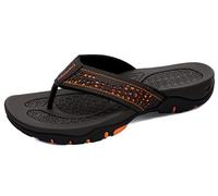 ChayChax Infradito Uomo Scarpe da Spiaggia e Piscina Antiscivolo Sandali Sportivi Pantofole Ciabatte da Mare Gomma Suola per Sostegno dell'Arco,Marrone,48 EU