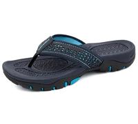 ChayChax Infradito Uomo Scarpe da Spiaggia e Piscina Antiscivolo Sandali Sportivi Pantofole Ciabatte da Mare Gomma Suola per Sostegno dell'Arco,Blue,42 EU