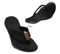ChayChax Infradito Uomo Scarpe da Spiaggia e Piscina Sportive Beach Sandali Morbide Ciabatte Antiscivolo Pantofole con Gomma Suola,Nero,43 EU