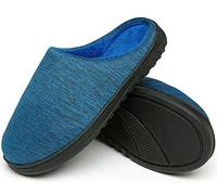 ChayChax Pantofole da Casa Donna Uomo Caldo Peluche Ciabatte da Casa Memory Foam Casa Pattini Leggero Inverno Cotone Scarpe, Blu B, 42/43 EU