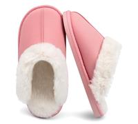 ChayChax Pantofole Donna Uomo Invernali Caldo Comode Ciabatte da Casa in Scamosciate Autunno Pavimento Antiscivolo Slipper Interne in Memory Foam, Rosa, 38/39 = 40/41 Etichetta