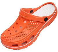 ChayChax Uomo Donna Zoccoli e Sabot Supporto per Arco Plantare Estive Ciabatte Sandali da Spiaggia Mare Giardino, Arancia, 38/39 EU (Produttore 260)