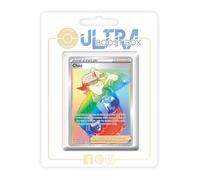 Chaz 223/203 - Allenatore arcobaleno segreto, Ultraboost X Spada e Scudo 7 Evoluzione Celeste - Confezione da 10 carte Pokémon francesi