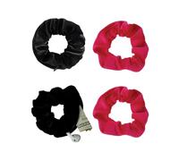 CHBCD 4 accessori per capelli neri da donna, fascia per capelli con tasca porta soldi e cassaforte nascosta - gadget da viaggio per donna, contenitore segreto per oggetti di valore, originale